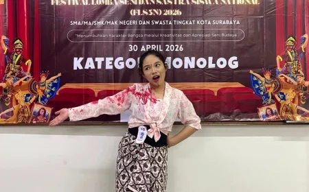 Angkat Isu Kalimas dan Ketidakadilan Sosial, Siswi SMATAG Surabaya Raih Juara FLS3N
