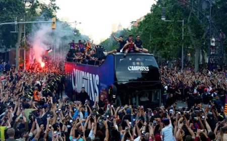 Blaugrana Berpesta! Potret Meriah Barcelona Rayakan Gelar Juara LALIGA