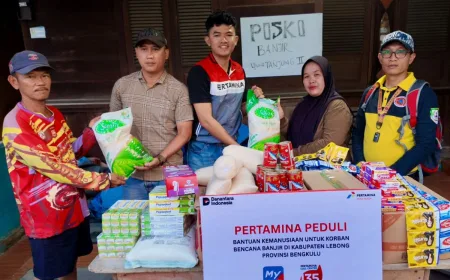 Pertamina salurkan bantuan untuk korban banjir di Lebong Bengkulu