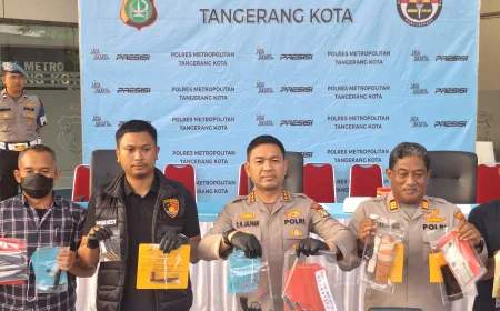 Polres Metro Tangerang Kota Ungkap 52 Kasus Kriminal dalam Sebulan, 36 Tersangka Ditahan