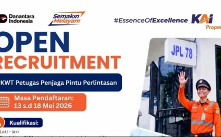 Lowongan Kerja KAI Properti Rekrutmen PKWT Penjaga Pintu Perlintasan, Usia 45 Tahun Bisa Daftar