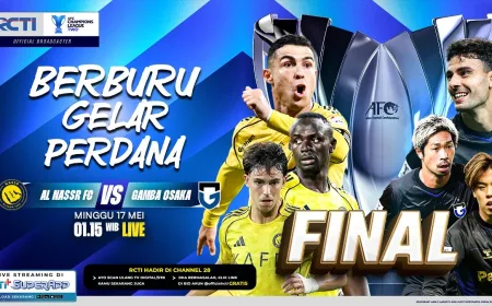 Live RCTI Dini Hari! Ini Jadwal Siaran Langsung Al Nassr vs Gamba Osaka di Final AFC Champions League 2 2025-2026