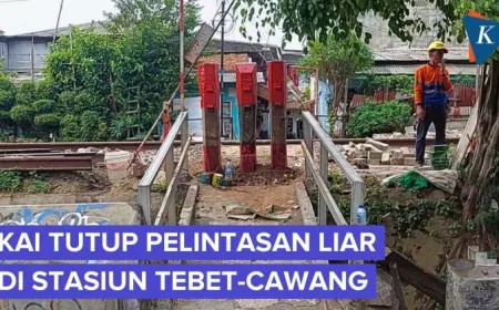 Banyak Kecelakaan, PT KAI Tutup Permanen Pelintasan Sebidang di Tebet Jaksel