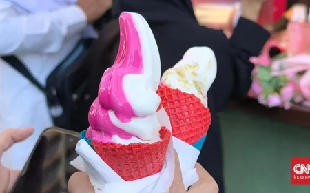 Es Krim Mawar Viral Jadi Favorit Jemaah Haji di Terik Madinah