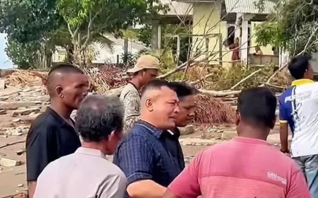 Banjir Rob Melanda Aceh Utara: Rumah dan Huntara Terendam Gelombang Pasang