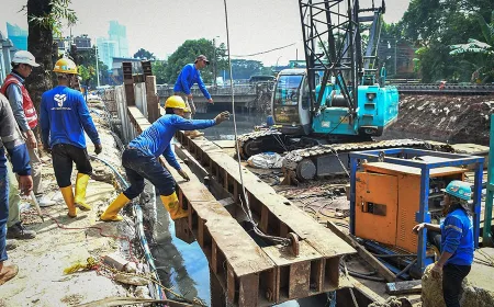 Infrastruktur Pengendalian Banjir Rasuna Said Diperkuat dengan Revitalisasi Kali Cideng