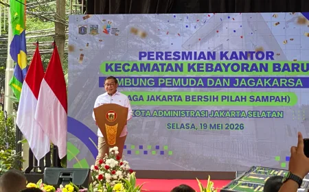 Embung Jagakarsa dan Pemuda Resmi Dibuka Pramono, Cegah Banjir Jaksel