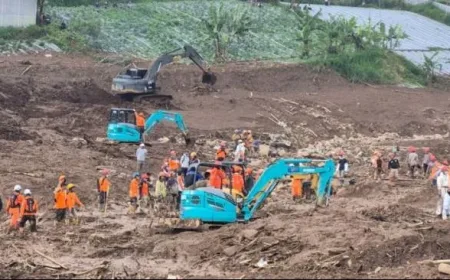 Polisi Identifikasi Bagian Tubuh Manusia Ditemukan di Lokasi Longsor Pasirlangu Bandung Barat