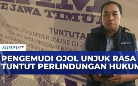 Pengemudi Ojol di Surabaya Desak Pemerintah Segera Terbitkan UU Transportasi Online