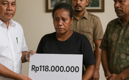 BPJAMSOSTEK Berikan Santunan JKK Rp118 Juta untuk Ahli Waris Karyawan SPPG Nabire