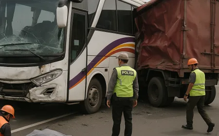 Kecelakaan Maut Bus Pariwisata dan Truk di Tol Jombang-Mojokerto, 1 Tewas