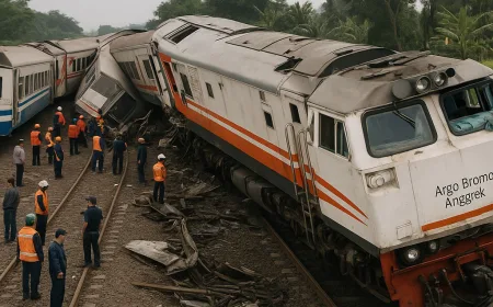 KAI Siapkan Kompensasi untuk Korban Kecelakaan Kereta Argo Bromo Anggrek