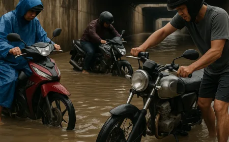 Motor Mogok di Underpass Tambun Usai Nekat Terobos Banjir, Ini Faktanya