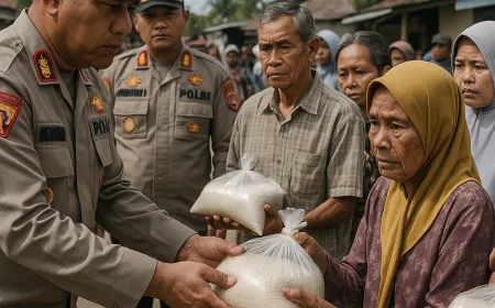 Polda Sumsel Bagikan 417 Paket Bansos di OKU Timur Dukung Ketahanan Sosial