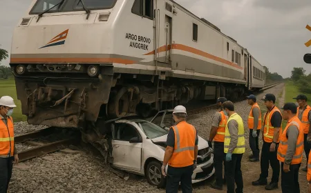 Istana Minta Evaluasi Perlintasan Sebidang Usai Kecelakaan Kereta Maut di Grobogan