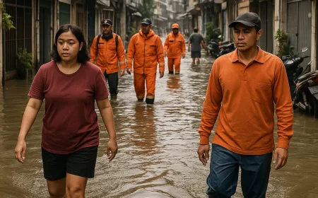Banjir Luapan Kali Krukut Rendam Satu RT di Petogogan Jakarta Selatan