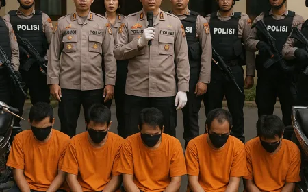 Polres Probolinggo Tangkap 7 Begal dan Maling Motor, Keamanan Masyarakat Terjaga