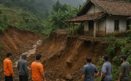 Hujan Tiga Jam Picu 10 Titik Longsor di Poncol Magetan, Rumah Warga Terancam