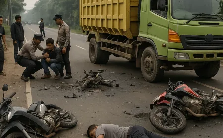 Laka Lantas di Rumpin Bogor: Satu Tewas dan Tiga Luka Usai Terpental ke Jalur Lawan
