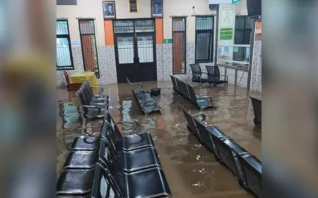 Banjir Rendam Puskesmas hingga Permukiman di Palabuhanratu