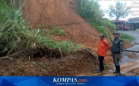 Longsor dan Banjir Terjang Lebak, Sejumlah Akses Jalan Putus