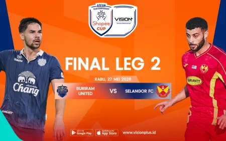 Jadwal dan Link Live Streaming Buriram United vs Selangor FC di Final ASEAN Club Championship 2025-2026