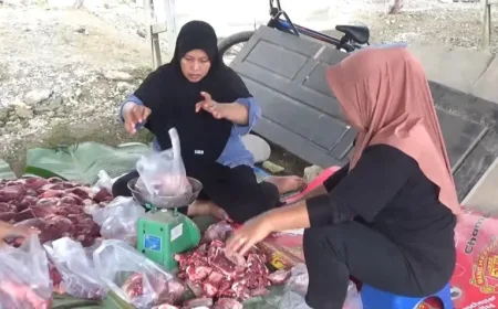 Warga Kendari Bersyukur Terima Daging Kurban dari Partai Perindo