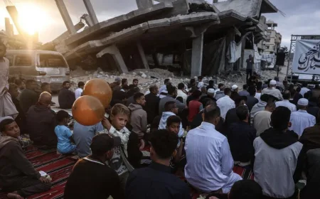 FOTO: Suasana Iduladha di Gaza Dibalut Duka dan Keterbatasan
