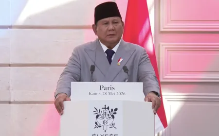 Bertemu Macron, Prabowo Dorong Solusi Dua Negara untuk Palestina