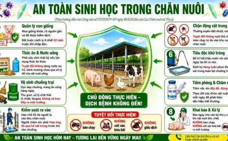 Tay Ninh memperkuat biosekuriti dalam peternakan rumahan, secara proaktif mencegah dan mengendalikan penyakit hewan.