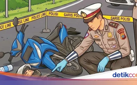 Pemotor di Bogor Tewas Usai Tabrak Tiang Listrik, Penumpang Luka Berat