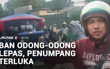Ban Terlepas saat Melaju, Odong-Odong Kecelakaan | Liputan 6