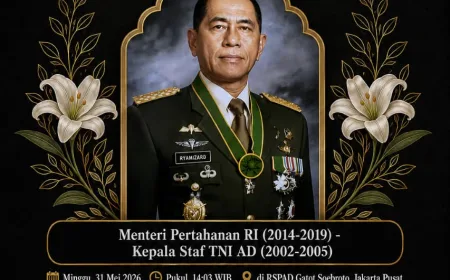 Jenderal Ryamizard Ryacudu Wafat, Partai Gerakan Rakyat Jaringan GH Sampaikan Duka Mendalam
