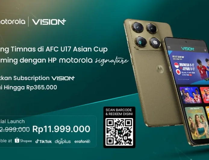 Link Live Streaming Nonton Timnas Indonesia U-17 vs Jepang di VISION+, Makin Asyik Pakai Motorola Signature