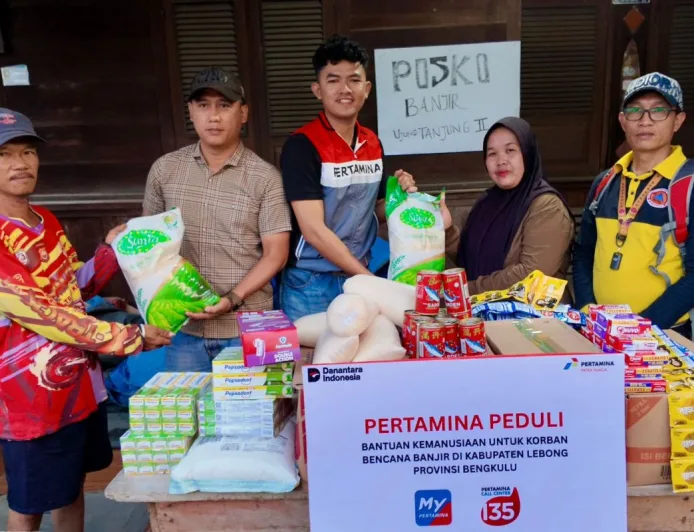 Pertamina salurkan bantuan untuk korban banjir di Lebong Bengkulu