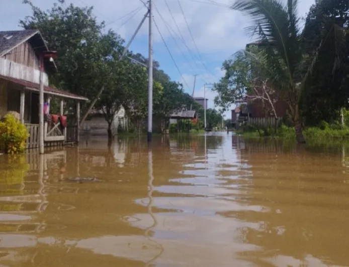 Luapan Sungai Tualan sebabkan banjir dan longsor di wilayah utara Kotim