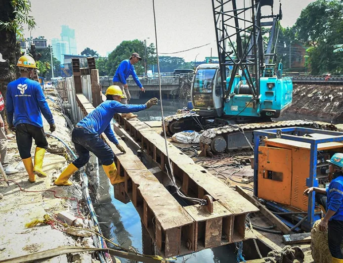 Infrastruktur Pengendalian Banjir Rasuna Said Diperkuat dengan Revitalisasi Kali Cideng