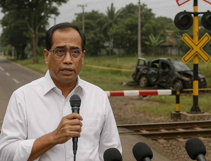 Menhub Ungkap 1.058 Kecelakaan di Pelintasan Sebidang Kereta Api dalam 3 Tahun