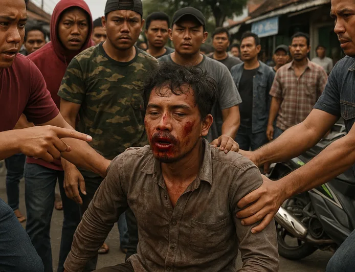 Modus Naik Ojek Gagal, Maling Motor di Probolinggo Babak Belur Dihajar Massa
