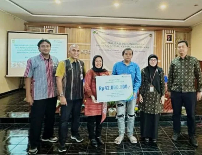 BPJS Ketenagakerjaan Klaten dorong perlindungan jaminan sosial bagi Lembaga Desa di Kecamatan Delanggu