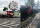 2 Kali Kecelakaan, Truk Tangki Pengangkut BBM dari Kilang Minyak Picu Kekhawatiran Warga Bojonegoro