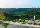 Dua lokasi wisata terkenal di Pulau Ly Son menghadapi risiko tanah longsor.