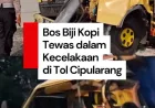 Video Kronologi Kecelakaan di Tol Cipularang yang Tewaskan Bos Biji Kopi