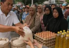 Gerakan Pangan Murah Partai Perindo di Kendari Disambut Antusias Warga