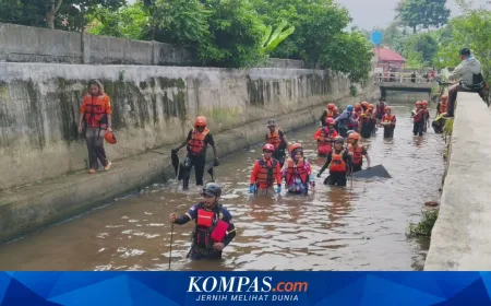 Mencari Jejak Banjir Tangsel di Aliran Kali Ciputat...