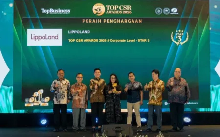 Komitmen ESG dan Dampak Sosial Berkelanjutan Antar LippoLand Raih Top CSR Awards 2026
