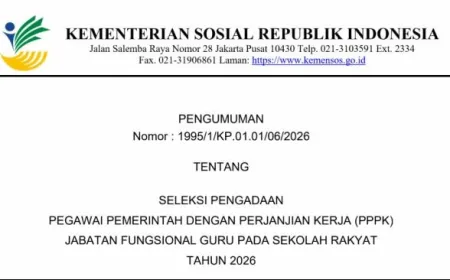 Rekrutmen PPPK Guru Sekolah Rakyat 2026 Dibuka, Kementerian Sosial Sediakan 3.053 Formasi