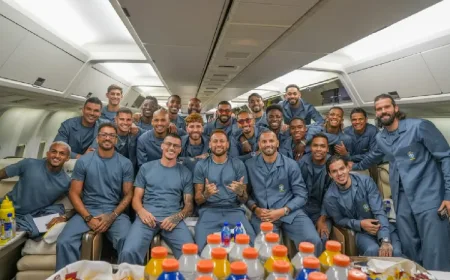 Unik, Pesawat Timnas Brasil  Dibaptis  di Bandara Rio de Janeiro Jelang Piala Dunia 2026