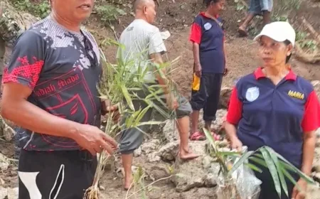 Plt Camat Biboki Selatan Canangkan BBGRM dan Peringatan Hari Lingkungan Hidup Sedunia di Desa Upfaon