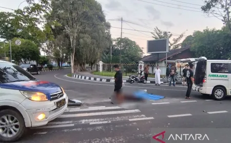 Seorang pengendara di Palangka Raya tewas usai kecelakaan dengan truk